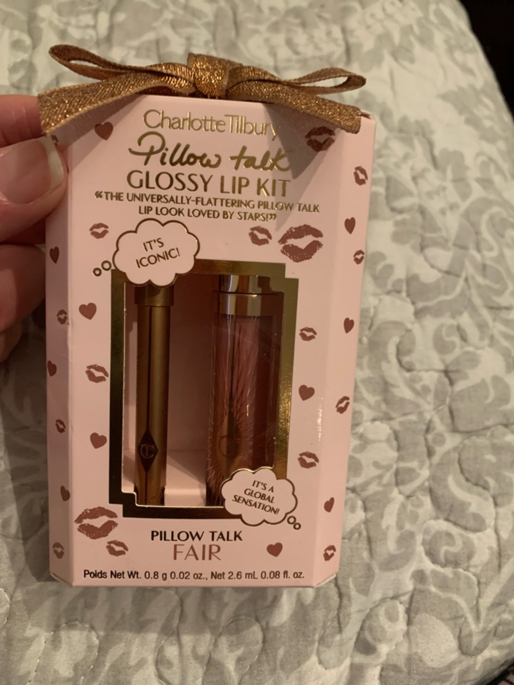 Charlotte Tilbury Pillow Talk Glossy Lip Kit - Fair Pink-Nude